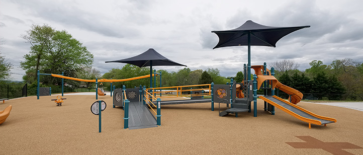 Orange and black playground image